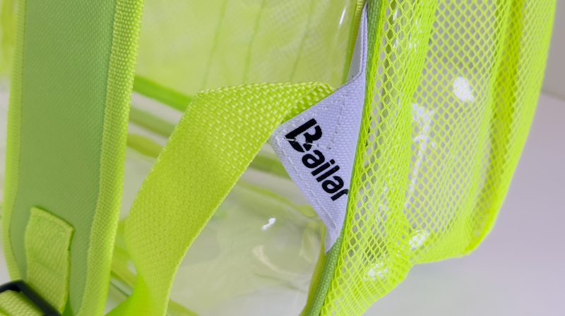 Clear Backpack 3 blue 3 green