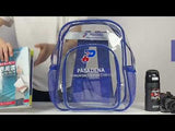 Clear Backpack 1 Blue and 1 Black