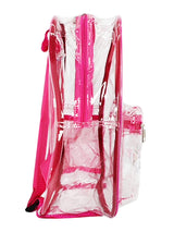 Clear Backpack Pink For Elementary With Pencil Pouch - Bailar Clear Backpack
