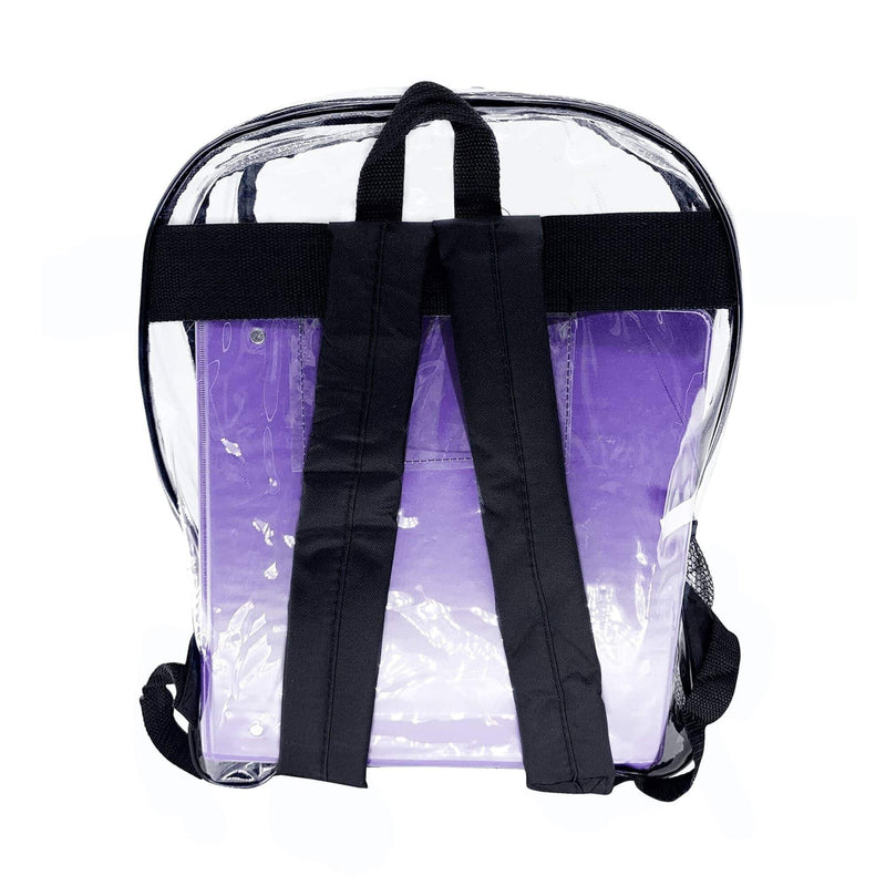 Clear Backpack 1 Blue and 1 Black With Pencil Pouch - Bailar Clear Backpack